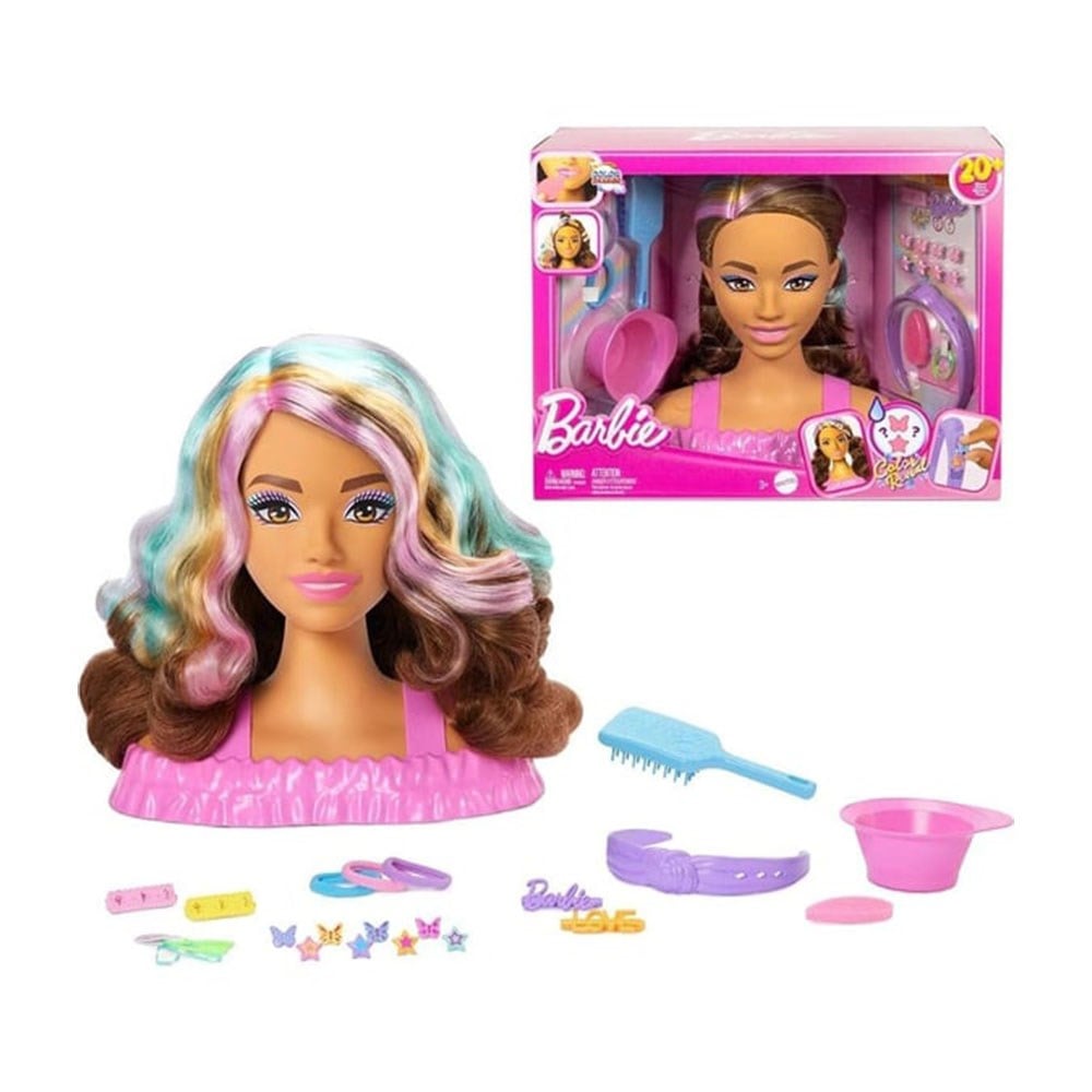BarbieBarbie Saç Tasarımı Büstü Kahverengi Saçlı