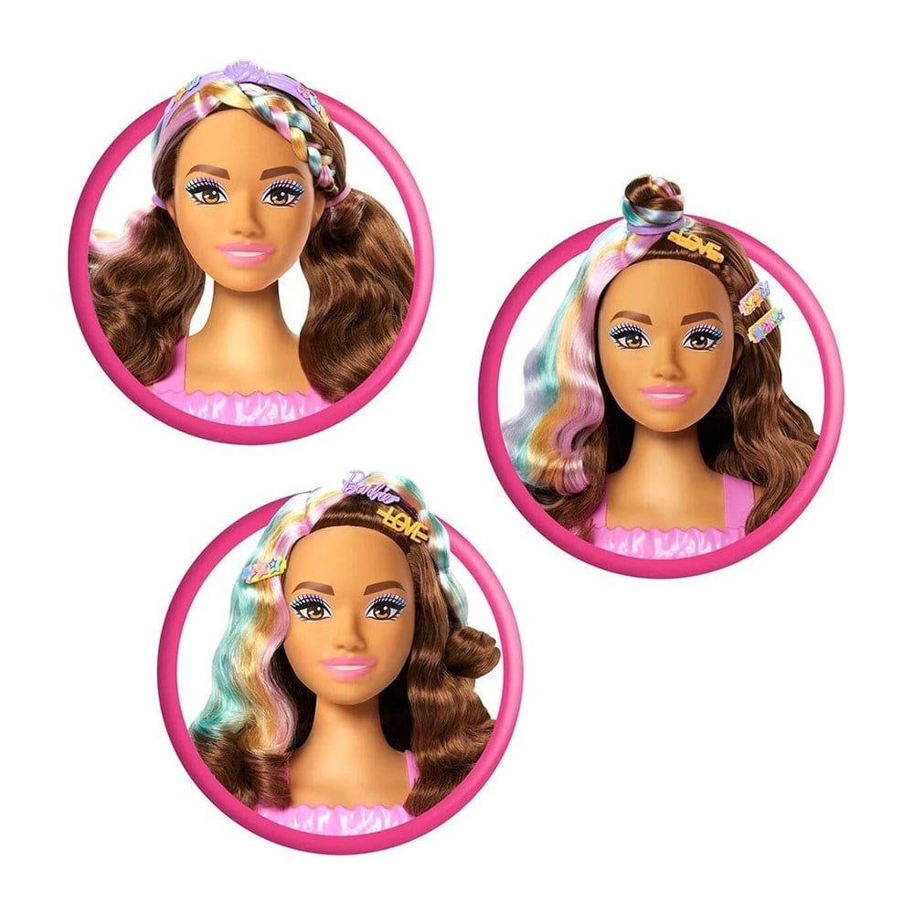 BarbieBarbie Saç Tasarımı Büstü Kahverengi Saçlı