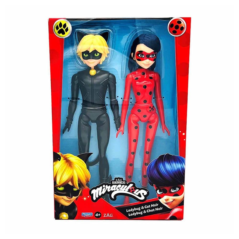 Giochi PreziosiGicohi Miraculous 26 cm LadyBug ve Cat Noir