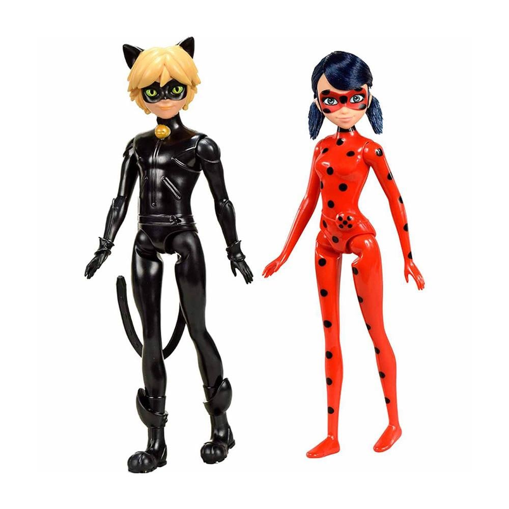 Giochi PreziosiGicohi Miraculous 26 cm LadyBug ve Cat Noir