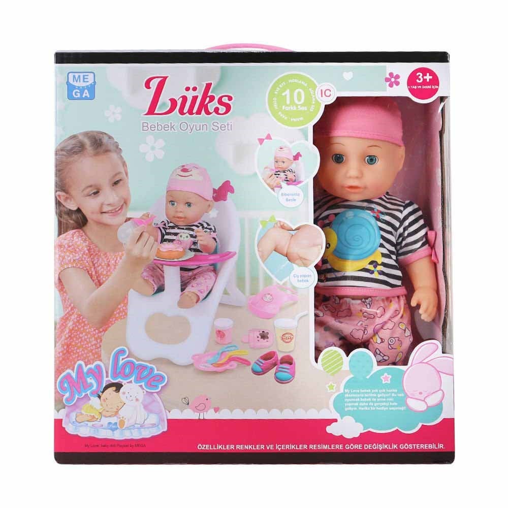 MegaBabydoll My Love Bebek ve Masa Sandalyesi 35 cm
