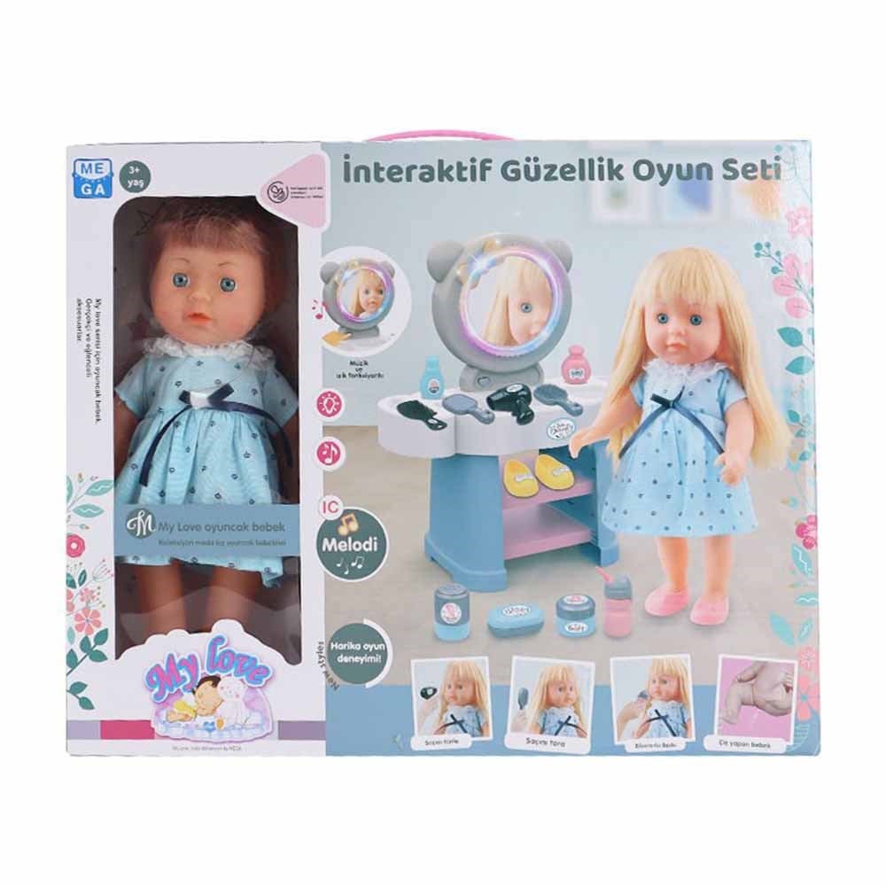 MegaBabydoll My Love İnteraktif Güzellik Oyun Seti 35 cm