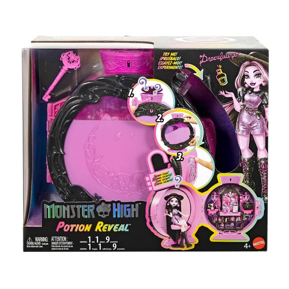 Monster HighMonster High İksir Kazanı Draculaura Bebek ve Oyun Seti