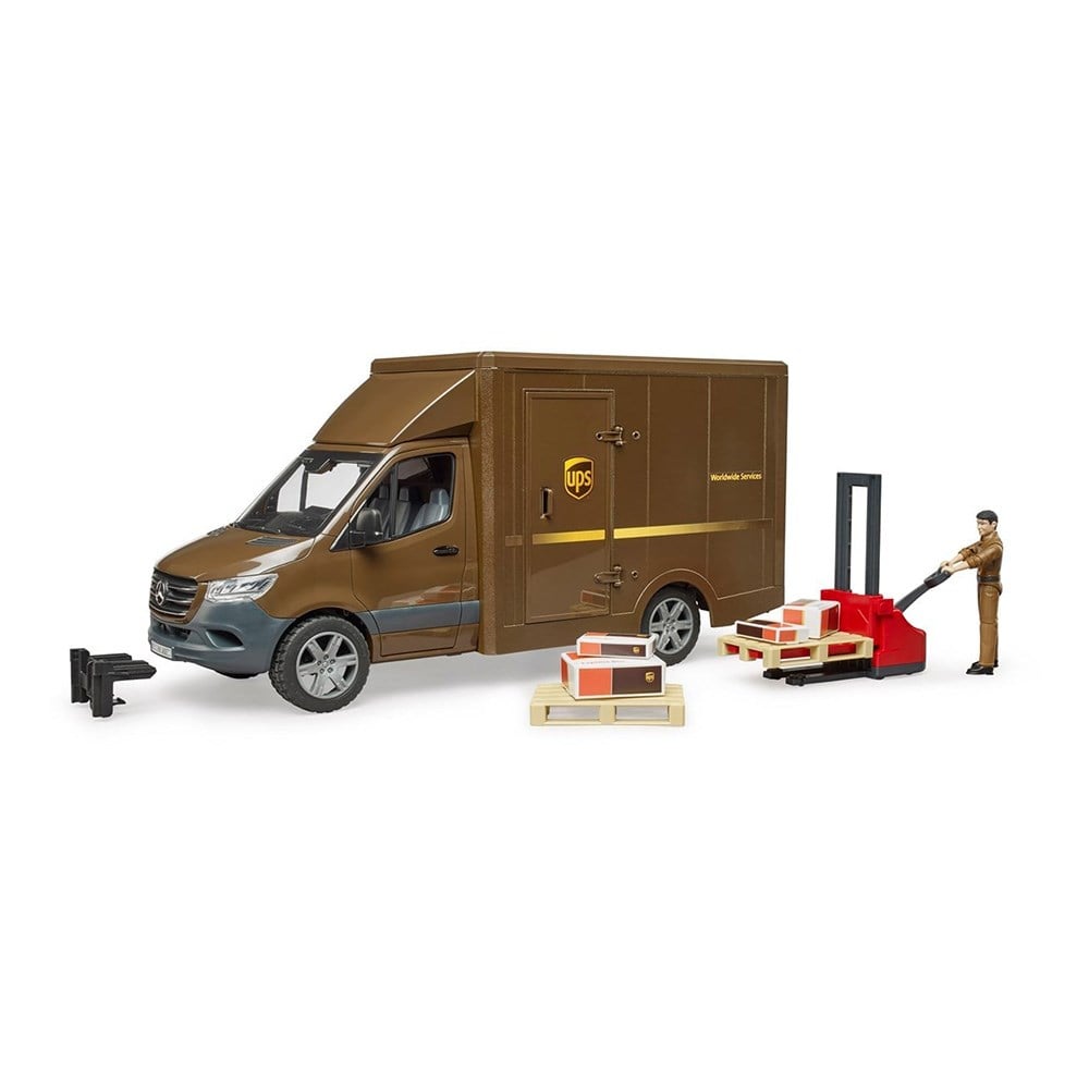 BruderBruder Mercedes Benz Sprinter Ups Kargo Aracı Transpalet