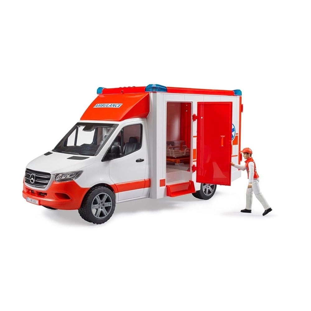 BruderBruder Mercedes Benz Sprinter Sirenli Ambulans ve Ekibi