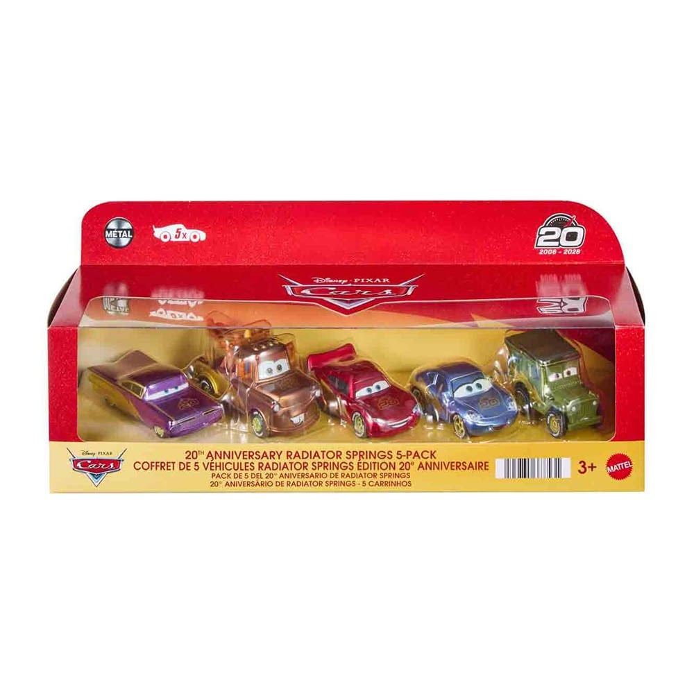 CarsDisney ve Pixar Cars 20. Yıl Dönümü Kutlama Yarışı Radyatör Kasabası 5li Paket