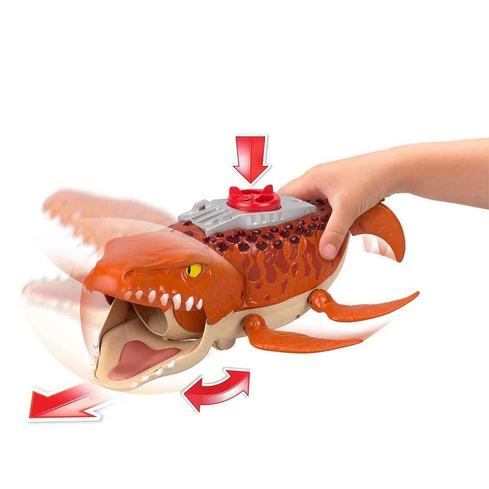 Fisher PriceFisherprice Imaginext Sesli Jurassic World Rebirth Dev Ağızlı Mosasaurus Dinozor Oyun Seti