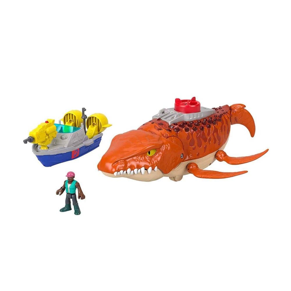 Fisher PriceFisherprice Imaginext Sesli Jurassic World Rebirth Dev Ağızlı Mosasaurus Dinozor Oyun Seti