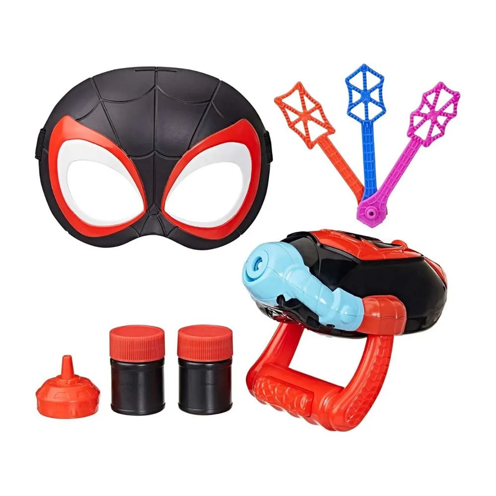 HasbroMarvel Spiderman ve Muhteşem Arkadaşları Su Ağları Miles Morales Baloncuk Atıcı