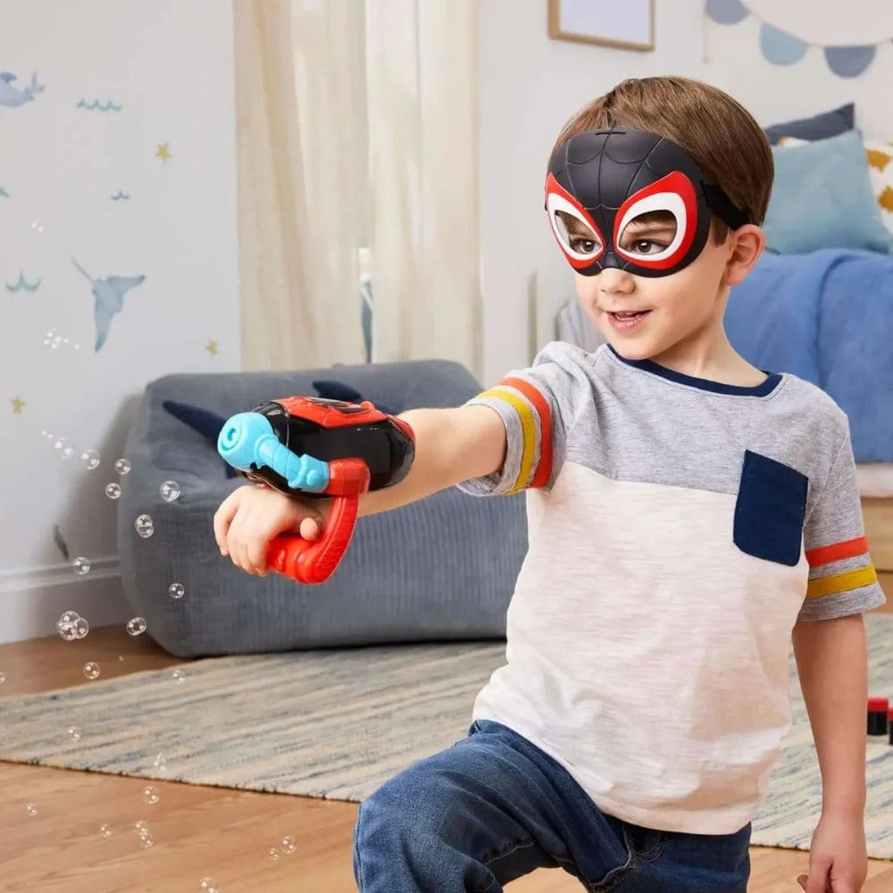 HasbroMarvel Spiderman ve Muhteşem Arkadaşları Su Ağları Miles Morales Baloncuk Atıcı