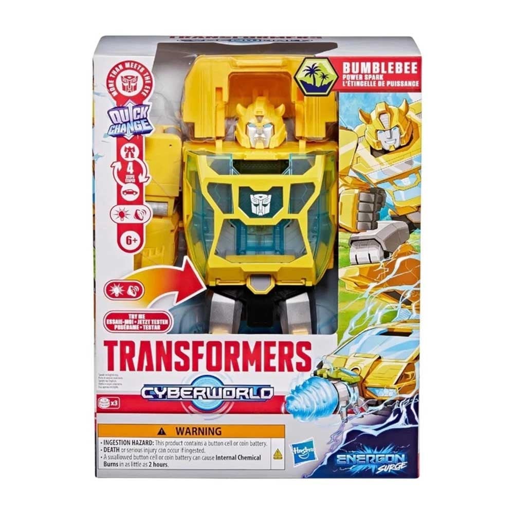 HasbroTransformers Cyberworld Power Spark Bumblebee Işıklı ve Sesli Dönüşen Robot