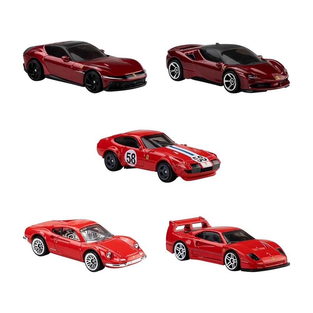 Hot WheelsHot Wheels Ferrari 5li Model Araba Seti