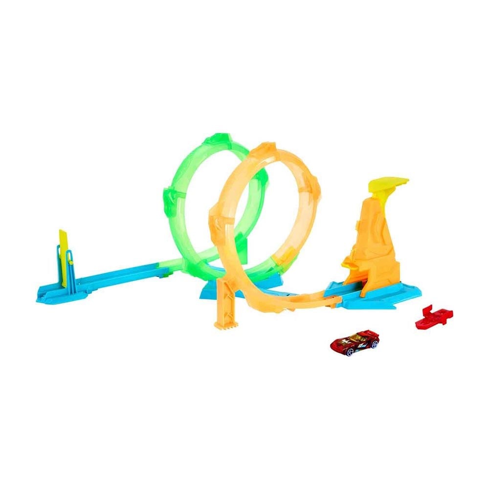 Hot WheelsHot Wheels Neon Yarışçılar Çift Çemberde Hız Pist Seti