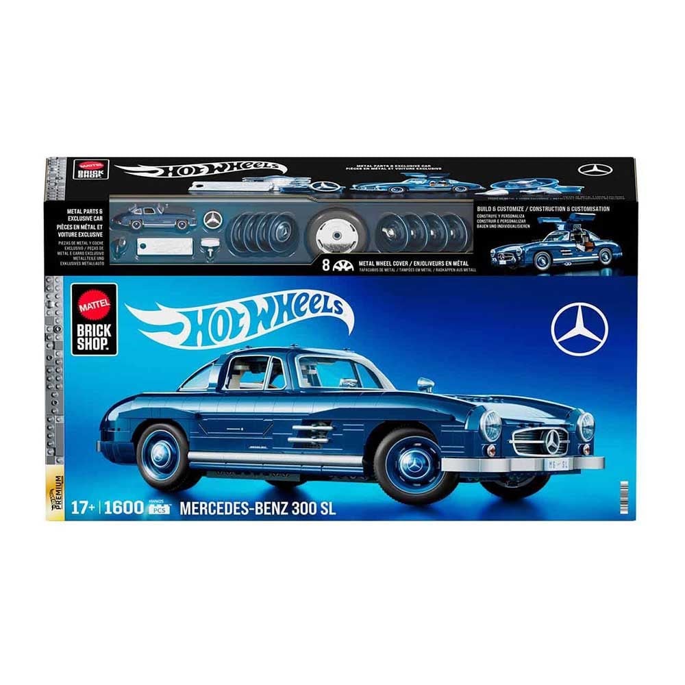 Hot WheelsHot Wheels Premium Serisi Mercedes-Benz 300 SL Araba Yapım Seti 1600 Parça