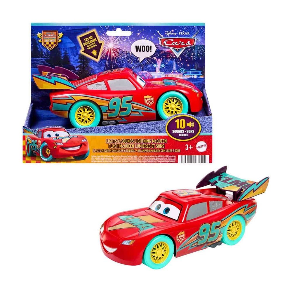 MattelDisney Sesli ve Işıklı Cars Kutlama Yarışı Şimşek McQueen Aracı