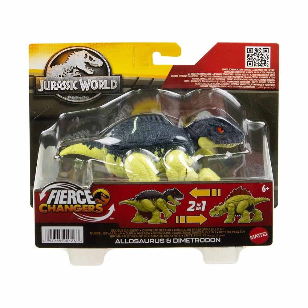MattelMattel Jurassic World Değişim Seri Çifte Tehlikeli Dinozor