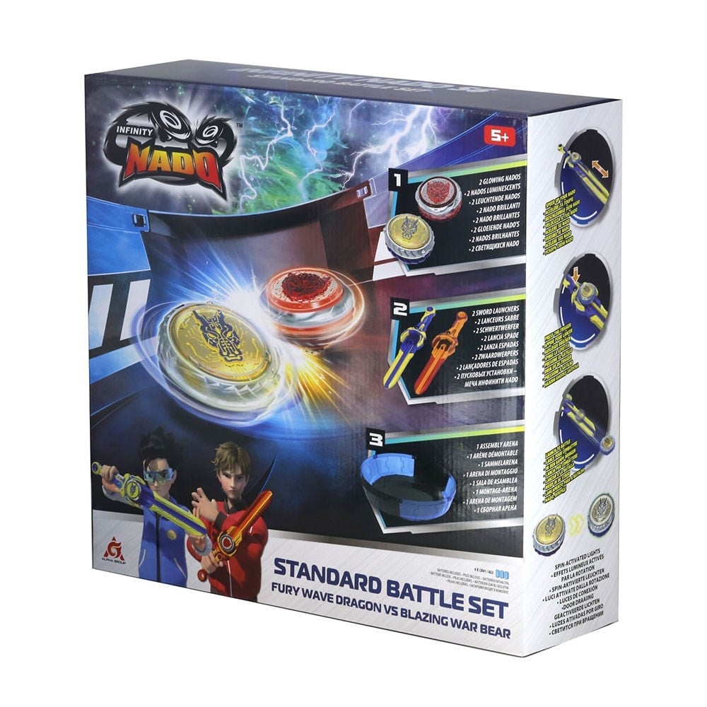 MegaMega Infinity Nado Standard Battle Set Wave Dragon ve Blazing War Bear