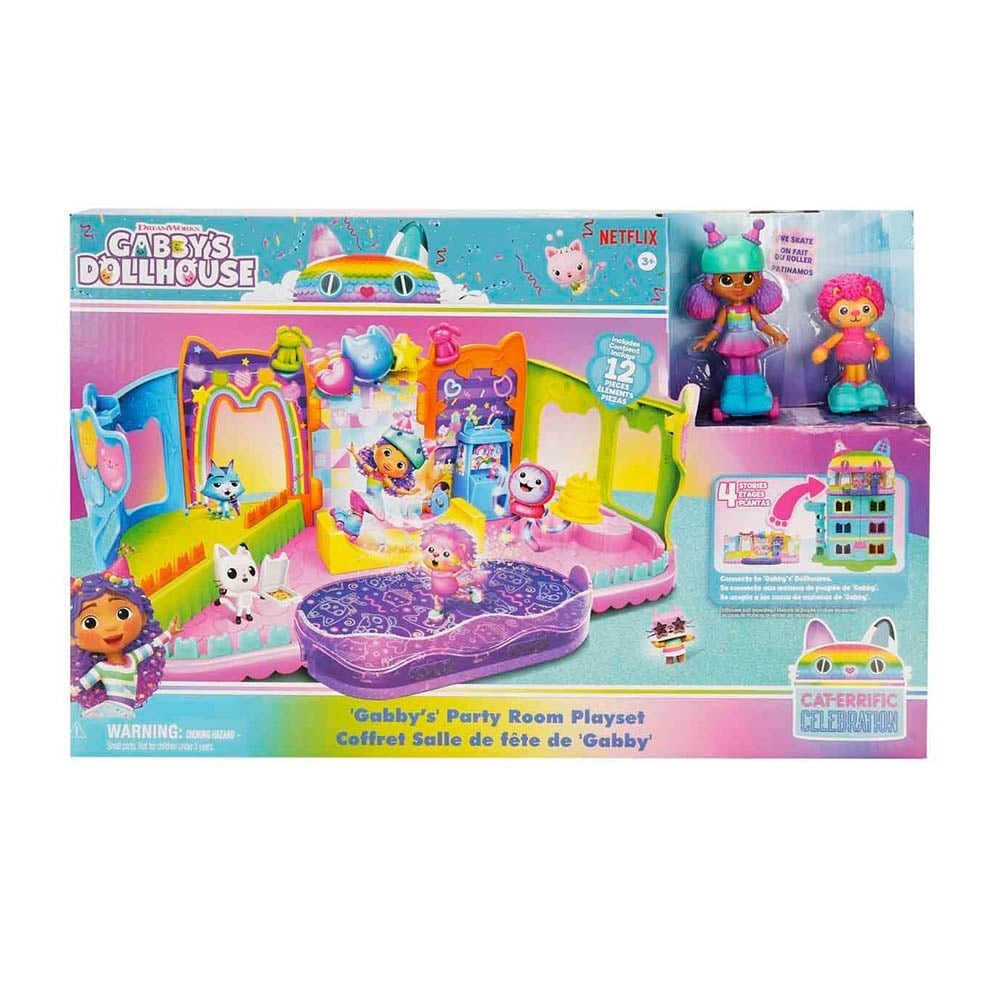 SunmanGabbys Dollhouse Parti Salonu Oyun Seti