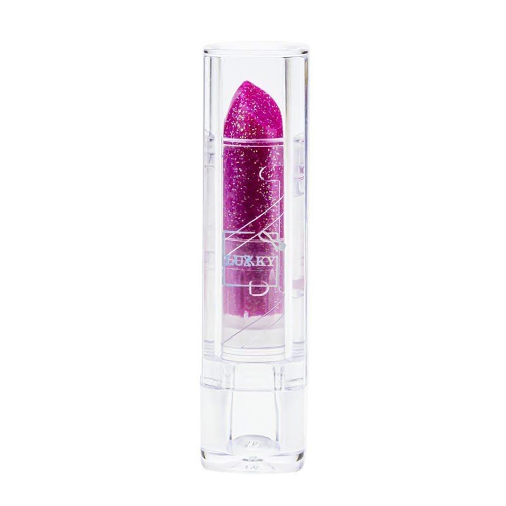 MegaLukky Çi̇lek Aromalı Simli Lipstick Mor
