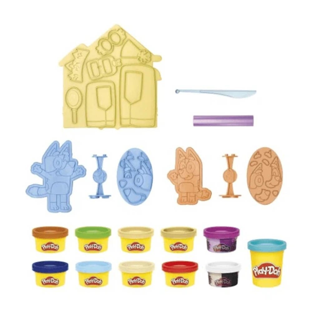 Play DohPlay Doh Bluey Mash Kostümler Oyun Hamuru Seti