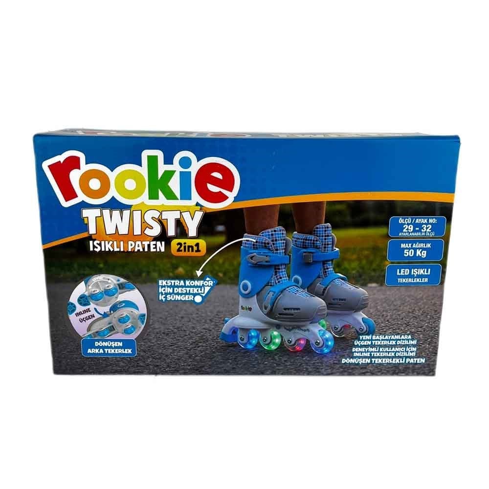 GokidyGokidy Işıklı 2in1 Twisty Paten Mavi 29-32