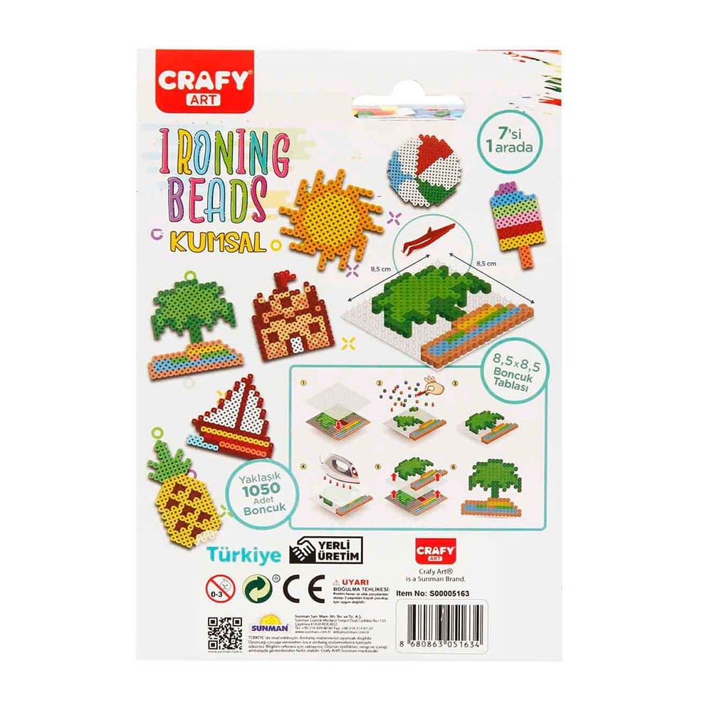 SunmanSunman Crafy Ütü ile Yapışan Kumsal Boncuk Seti
