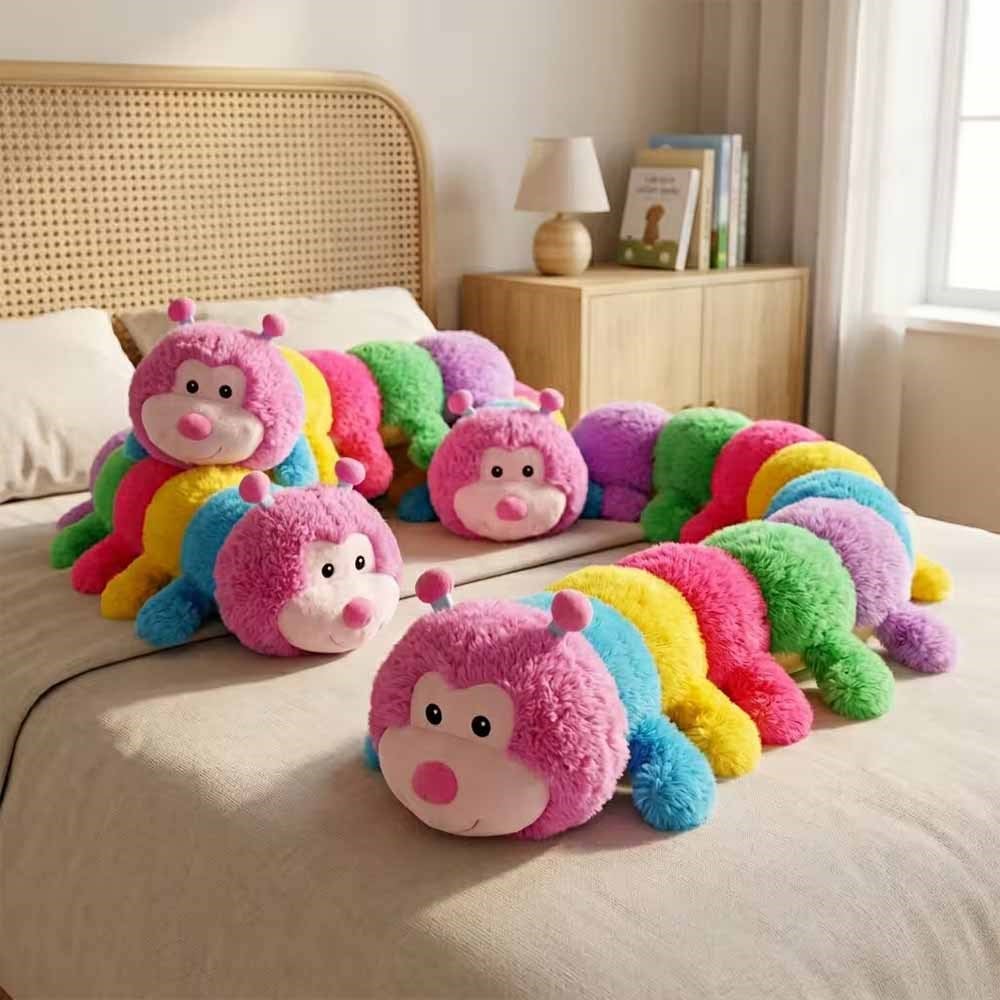 MegaMega Çok Renkli Tırtıl Peluş 105 Cm