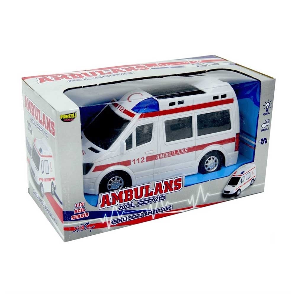 Prestij OyuncakPrestij Kutulu Sesli ve Işıklı Pilli Ambulans