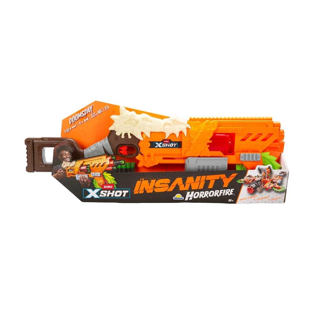 SunmanSunman X-Shot Insanity HorrorFire Doomsday 16 Mermili Sünger Dart Atan Silah 69 cm