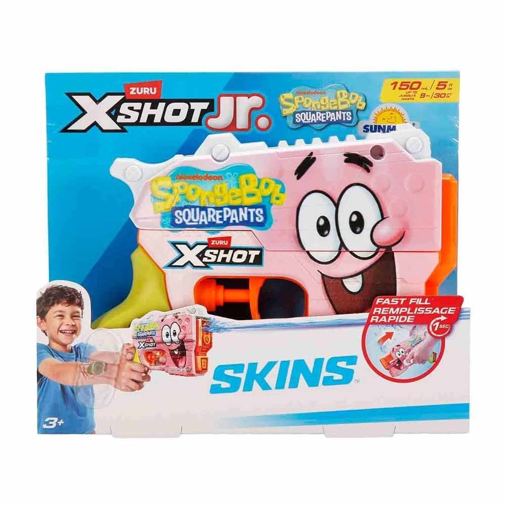 SunmanSunman X-Shot Jr. SpongeBob SquarePants Fast Fill Skins Su Tabancası