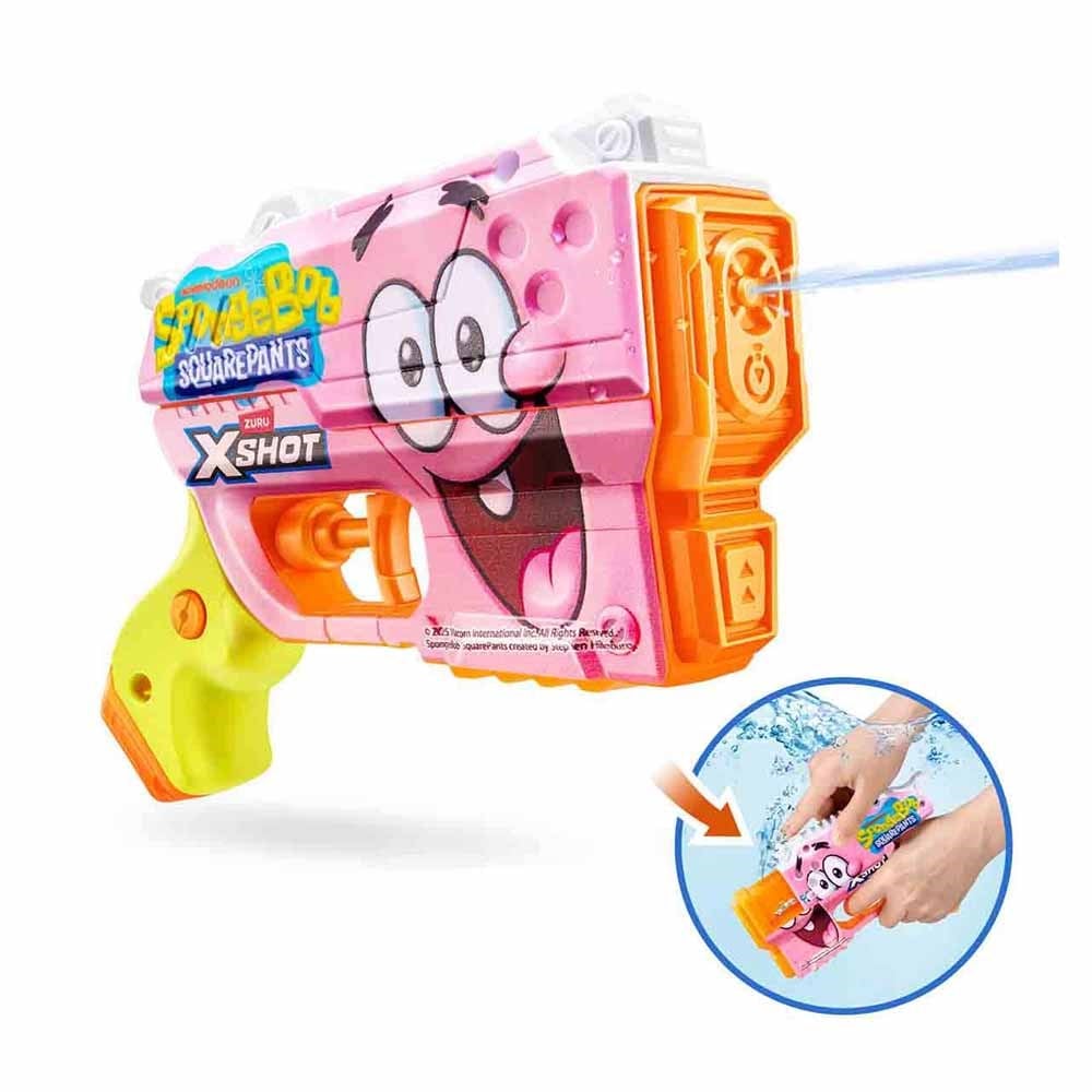 SunmanSunman X-Shot Jr. SpongeBob SquarePants Fast Fill Skins Su Tabancası