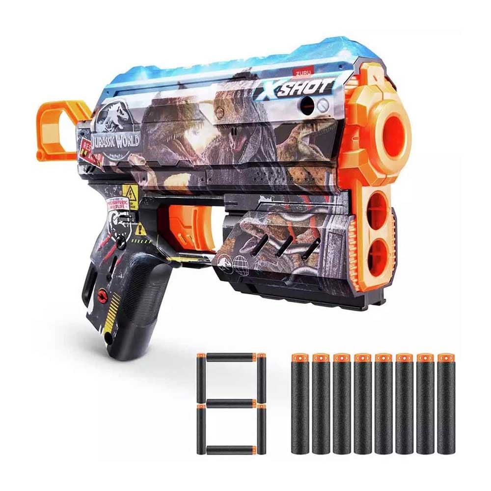 SunmanSunman X-Shot Skins Sünger Dart Atan 8 Mermili Jurassic Blaster