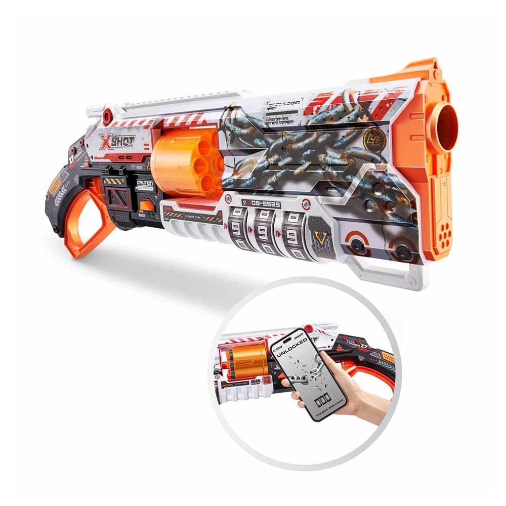 SunmanSunman X-Shot Skins Lock Blaster 16 Mermili Sünger Dart Atan Silah 56 cm