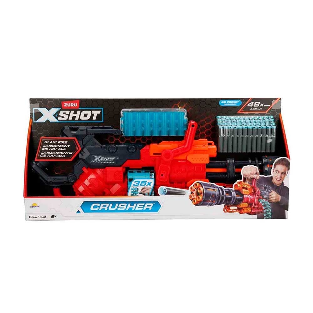 SunmanX-Shot Excel Crusher Sünger Atan Dart Tabanca 48 Mermili