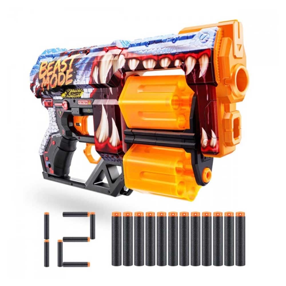 SunmanX-Shot Skins Dread 12 Mermili Sünger Dart Atan Silah 31 cm
