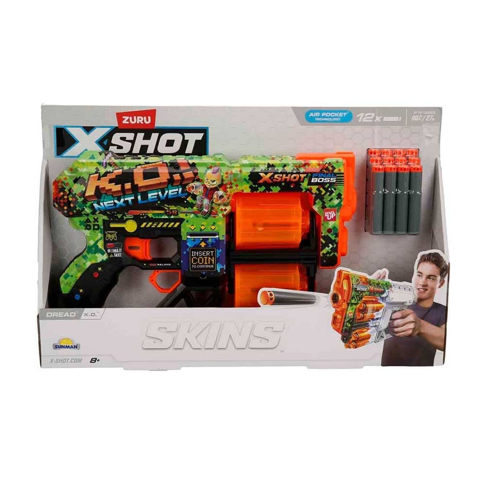 SunmanX-Shot Skins Dread 12 Mermili Sünger Dart Atan Silah 31 cm