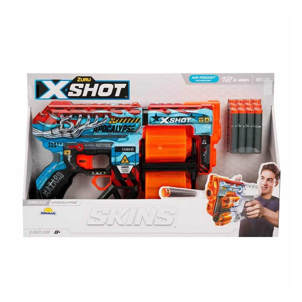 SunmanX-Shot Skins Dread 12 Mermili Sünger Dart Atan Silah 31 cm