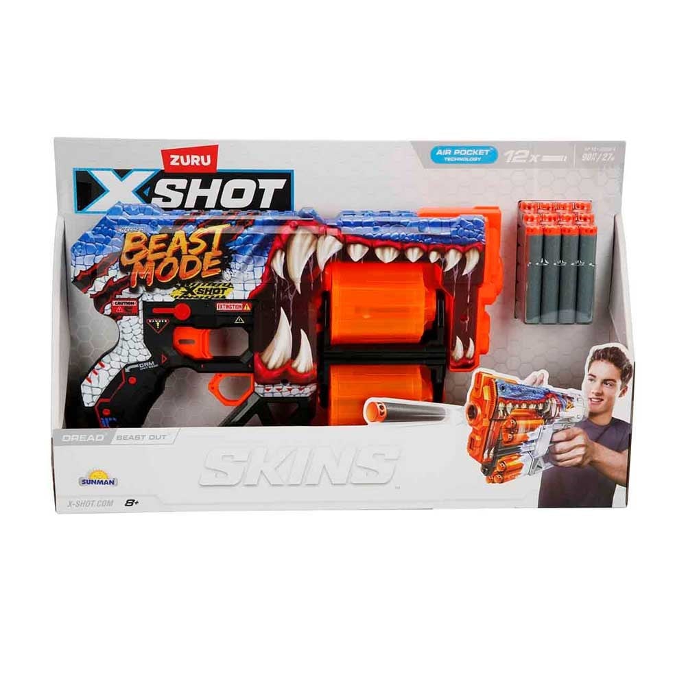 SunmanX-Shot Skins Dread 12 Mermili Sünger Dart Atan Silah 31 cm