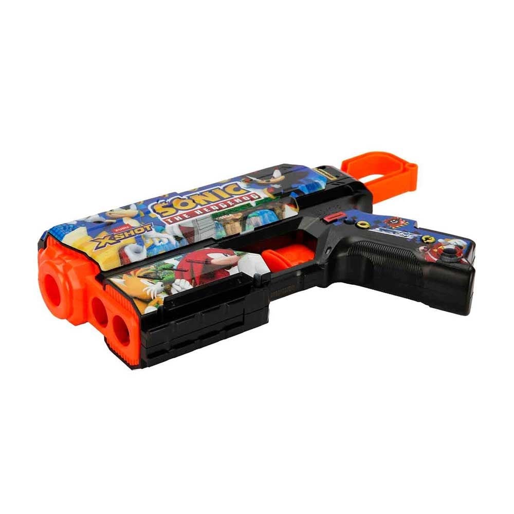 SunmanX-Shot Skins Flux Sonic The Hedgehog 8 Mermili Sünger Dart Atan Silah 21 cm