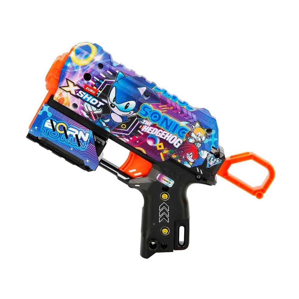SunmanX-Shot Skins Flux Sonic The Hedgehog 8 Mermili Sünger Dart Atan Silah 21 cm