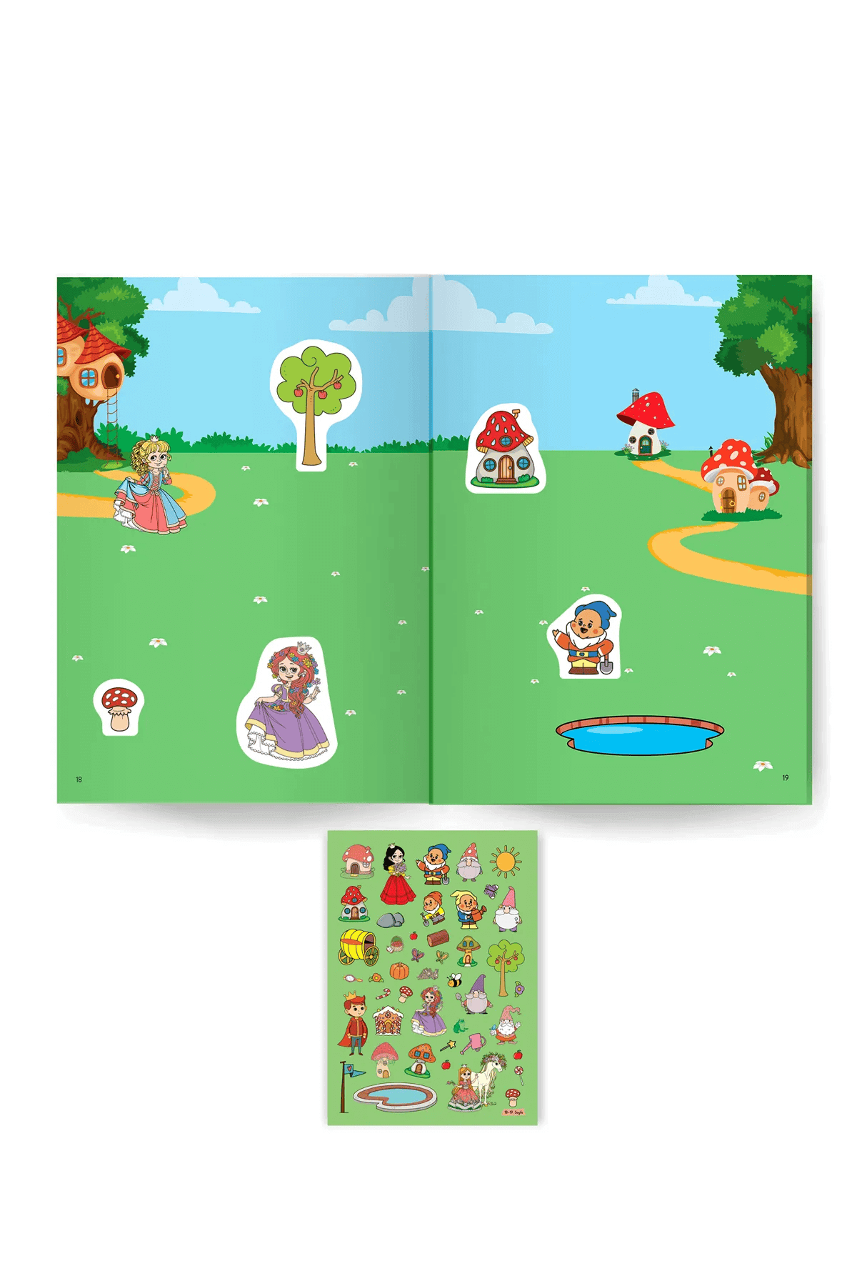 500+ Sticker Kitabım Prensesler