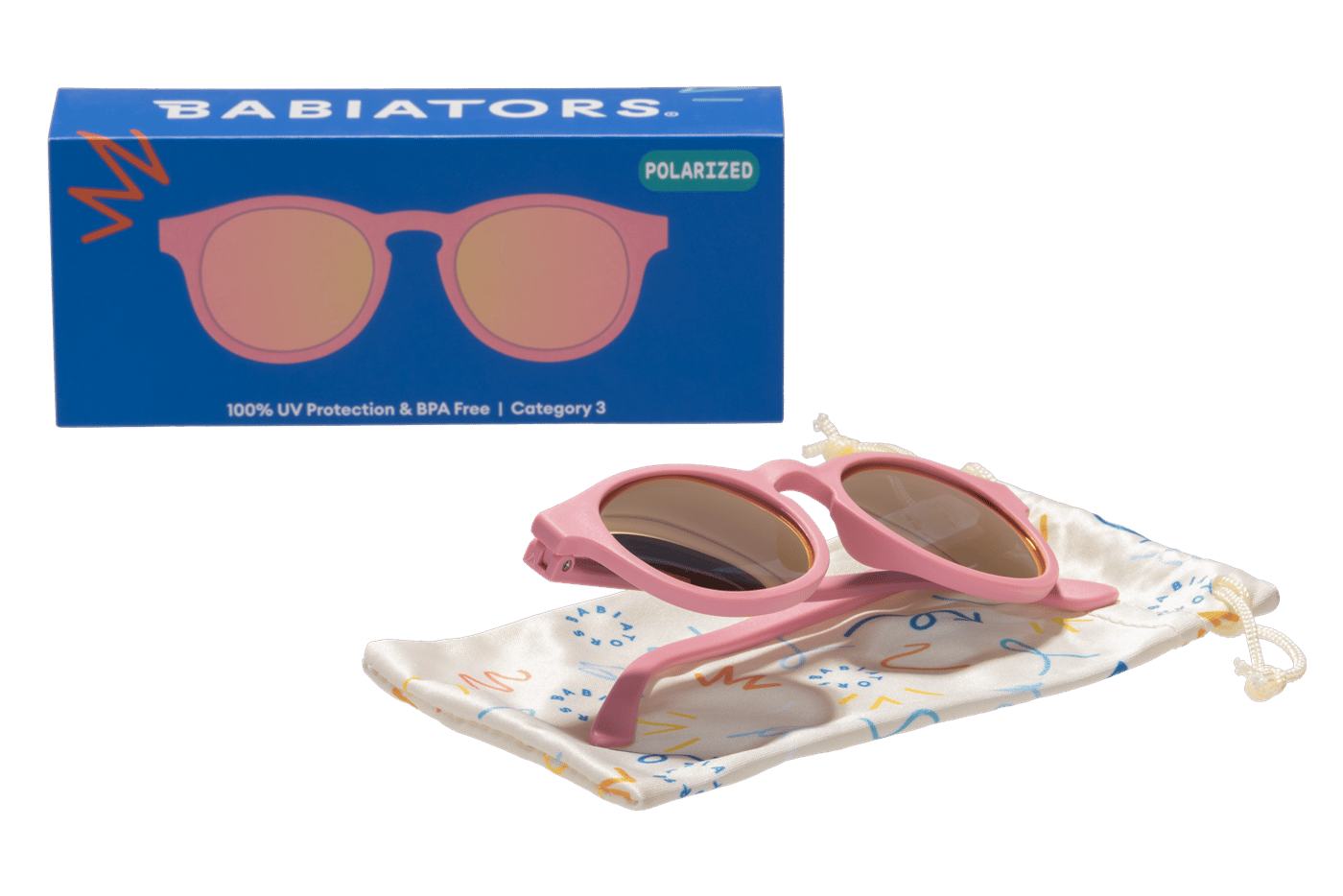 Babiators Polarize Keyhole Güneş Gözlüğü Pretty in Pink 3-5 Yaş