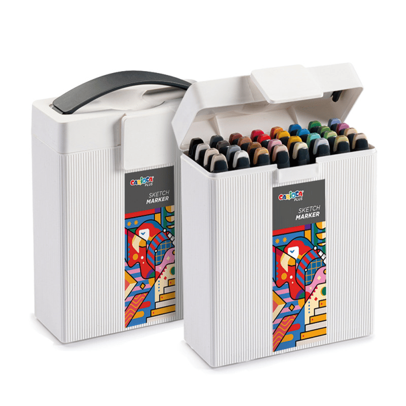 CARİOCA PLUS SKETCH MARKER ÇİFT TARAFLI ÇİZİM KALEMİ 32 RENK
