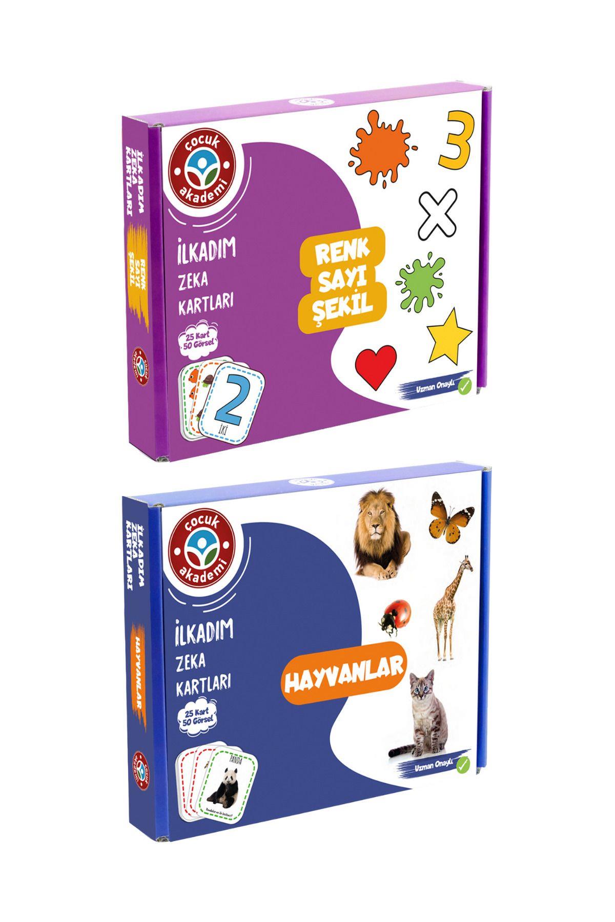 İlk Adım Zeka Kartı Renk-Sayı-Şekil ve İlk Adım Zeka Kartı Hayvanlar