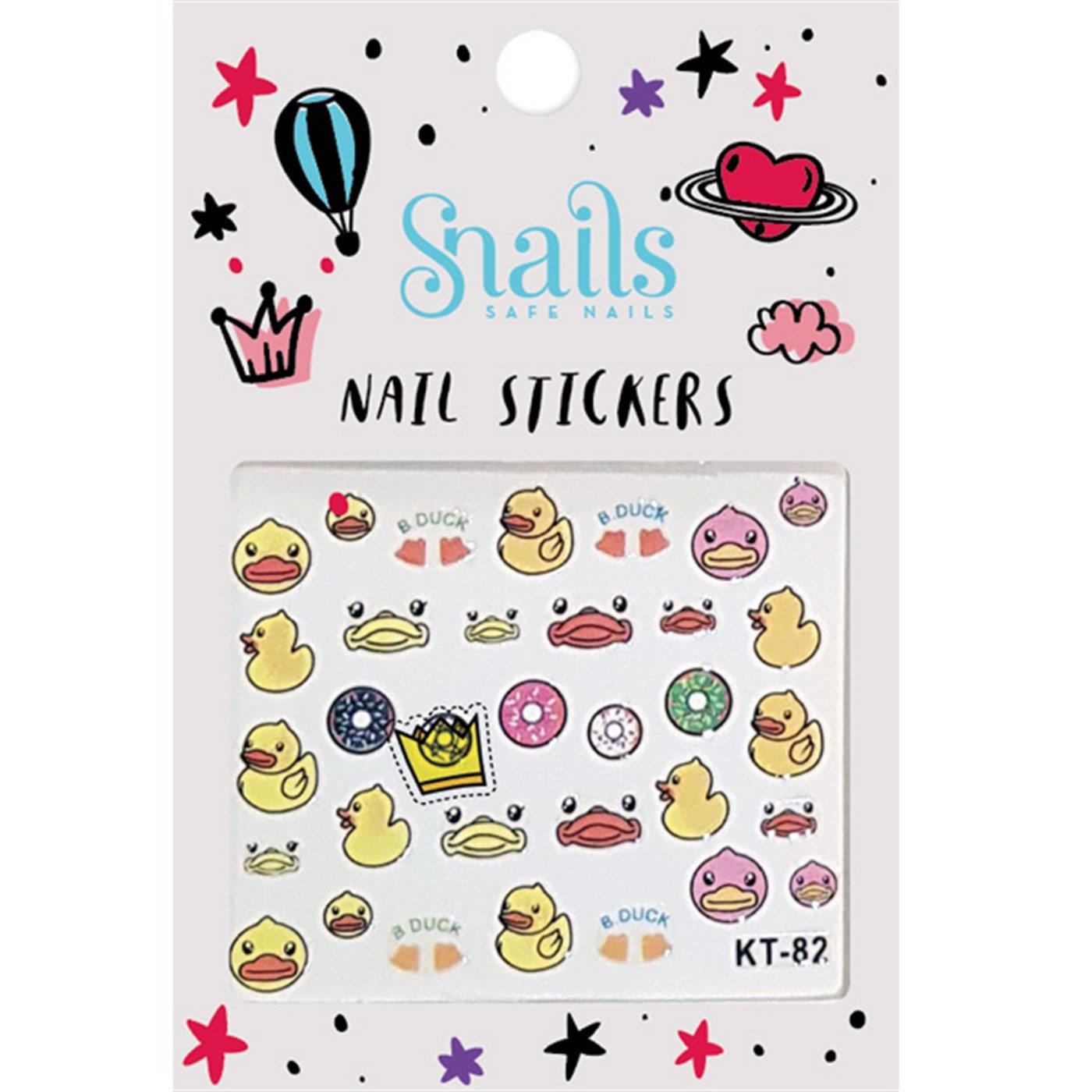 Snails Tırnak Sticker Seti - Quack Quack