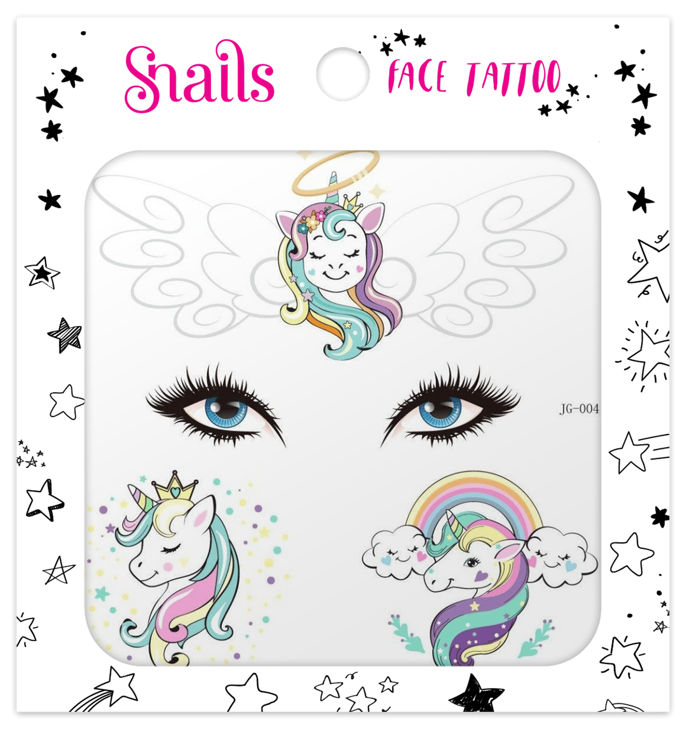 Snails Yüz Dövmesi –  Unicorn Crown