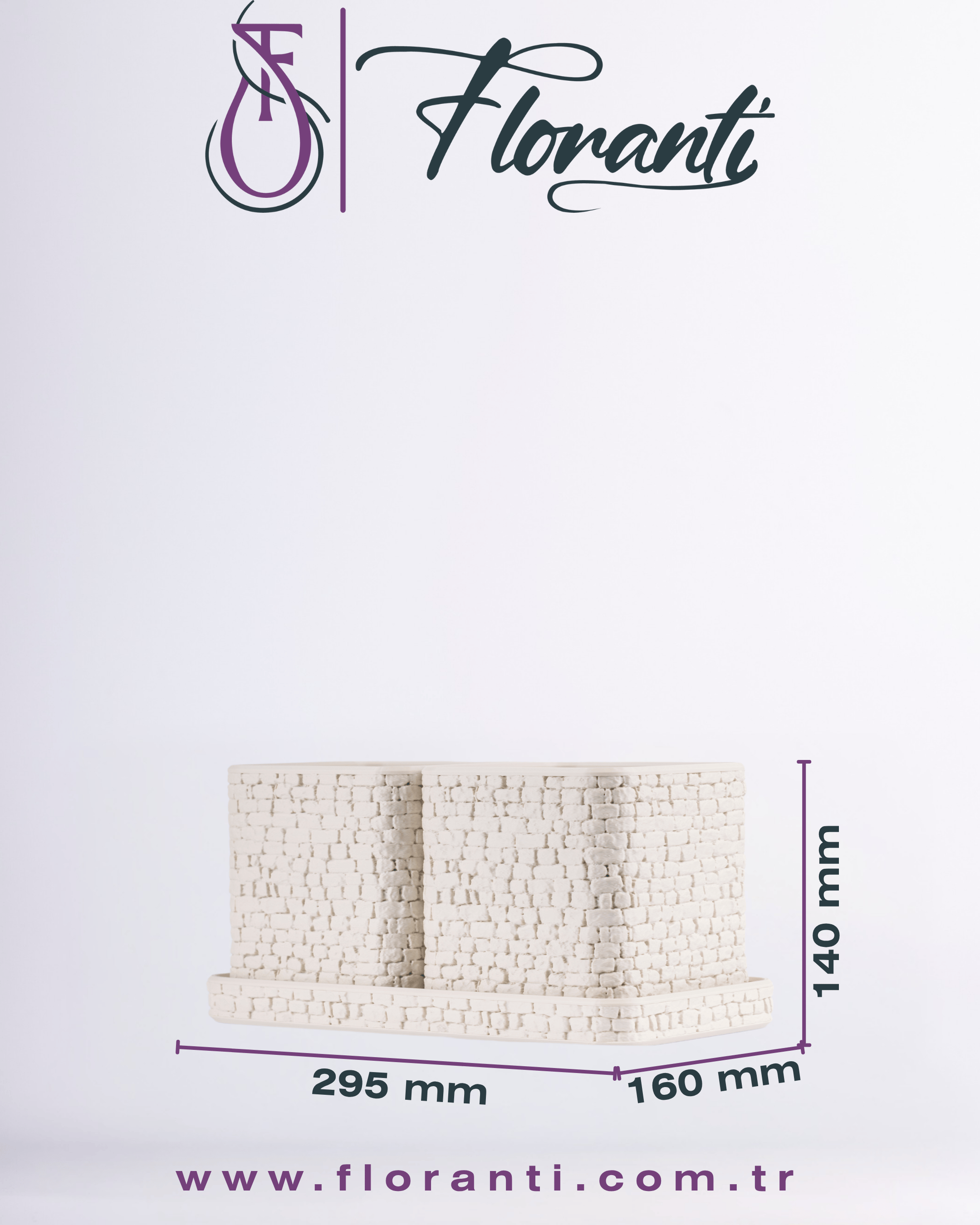 Saksı 16x29,5x14cm No.104