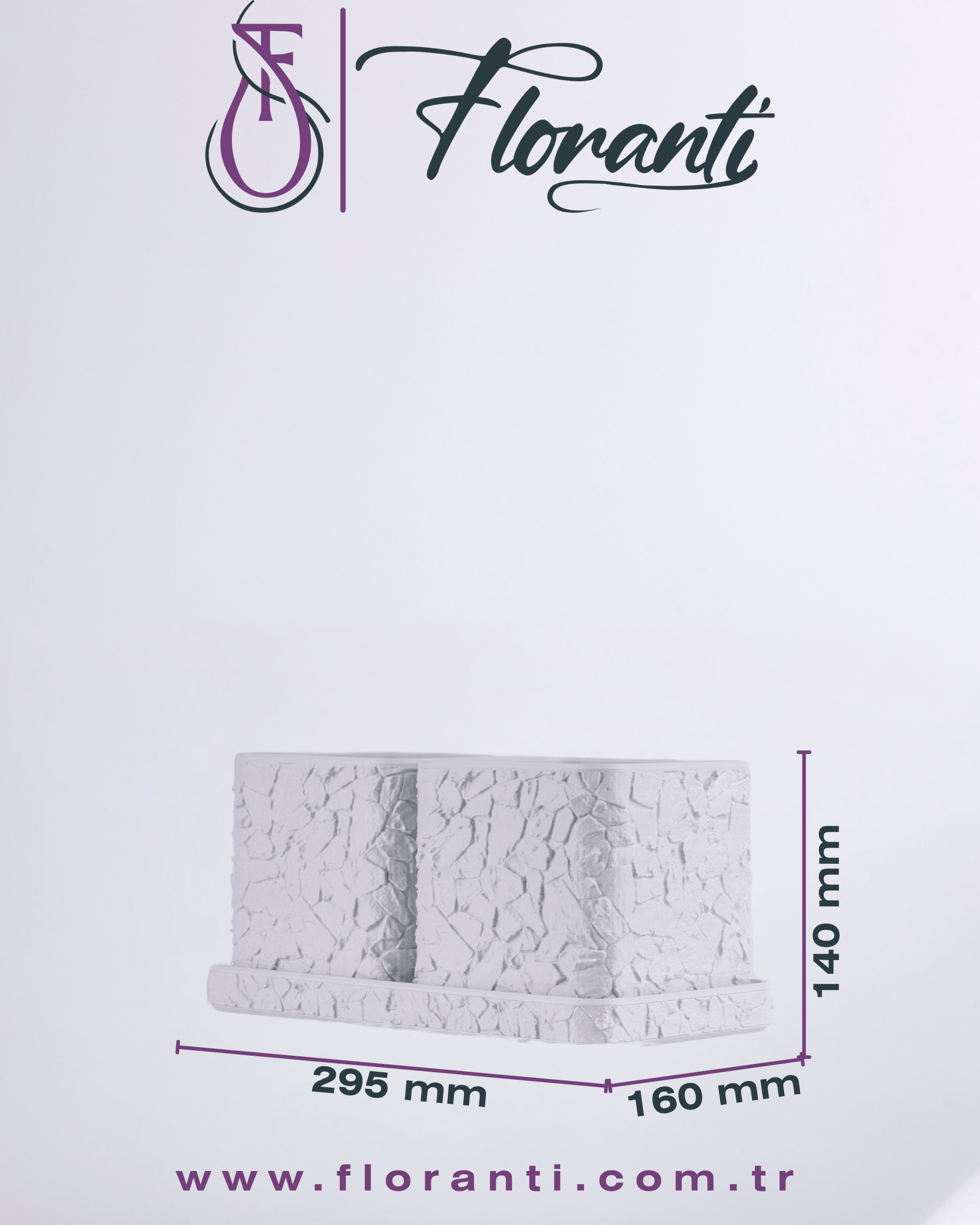 Saksı 16x29,5x14cm No.103
