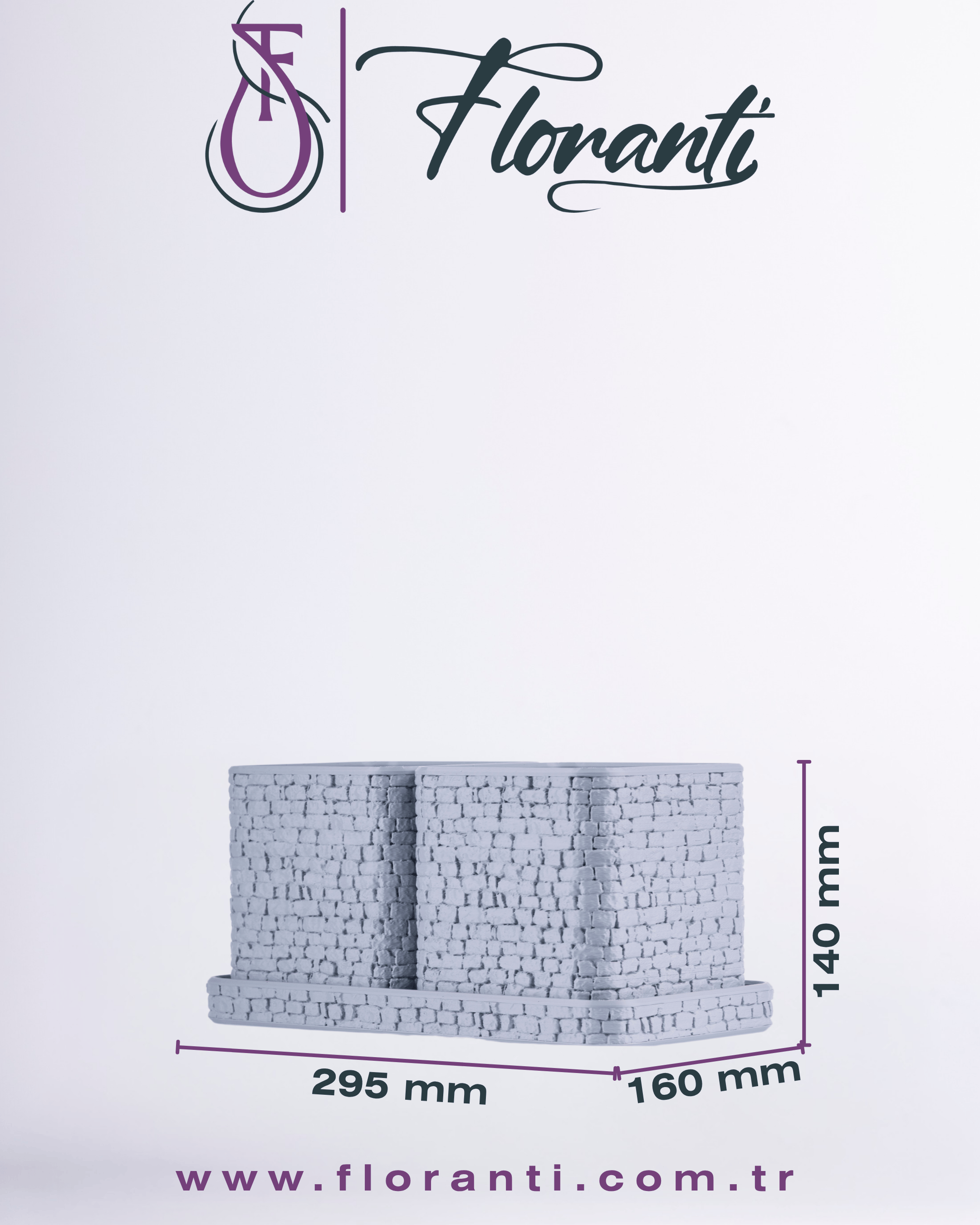 Saksı 16x29,5x14cm No.104