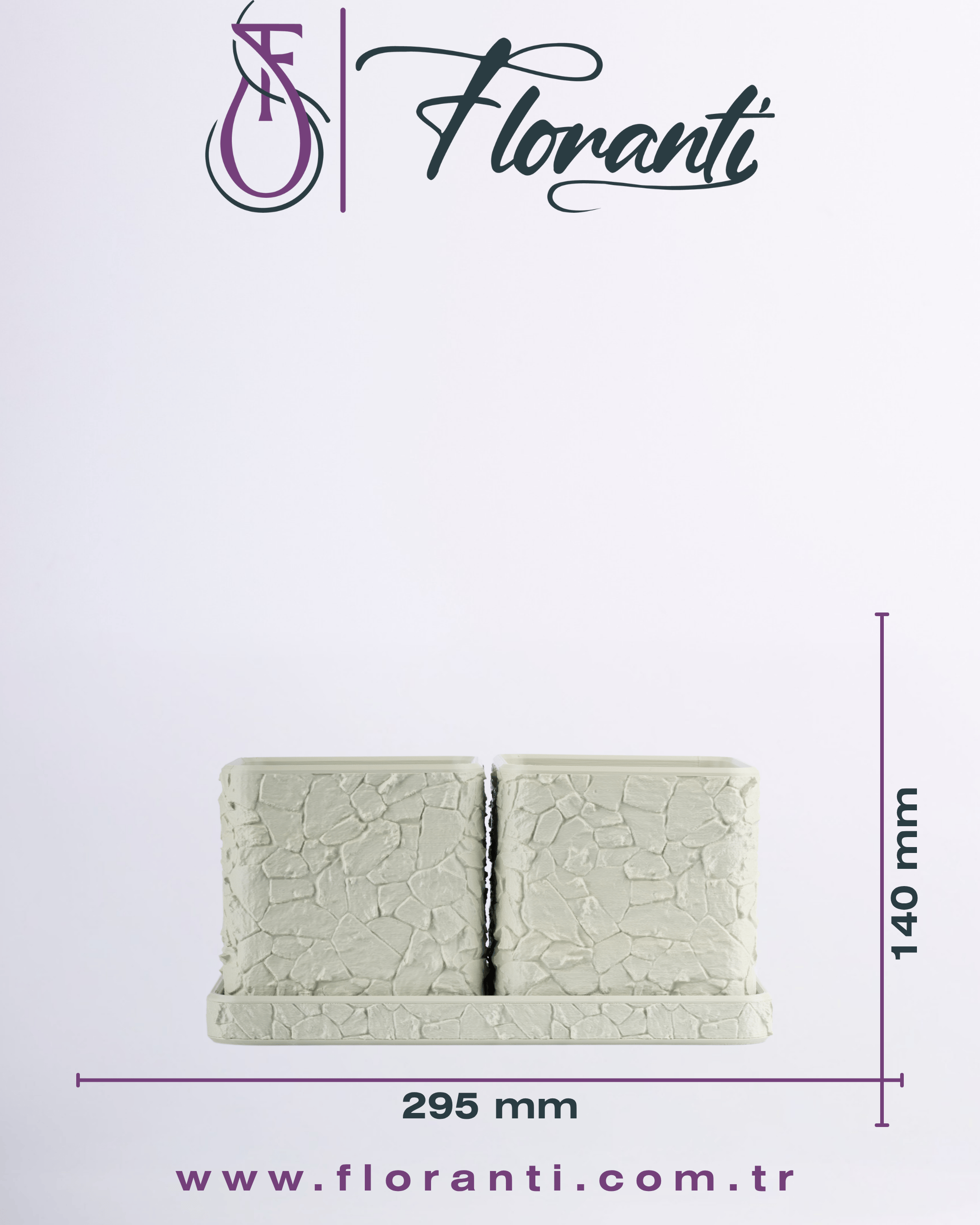 Saksı 16x29,5x14cm No.103